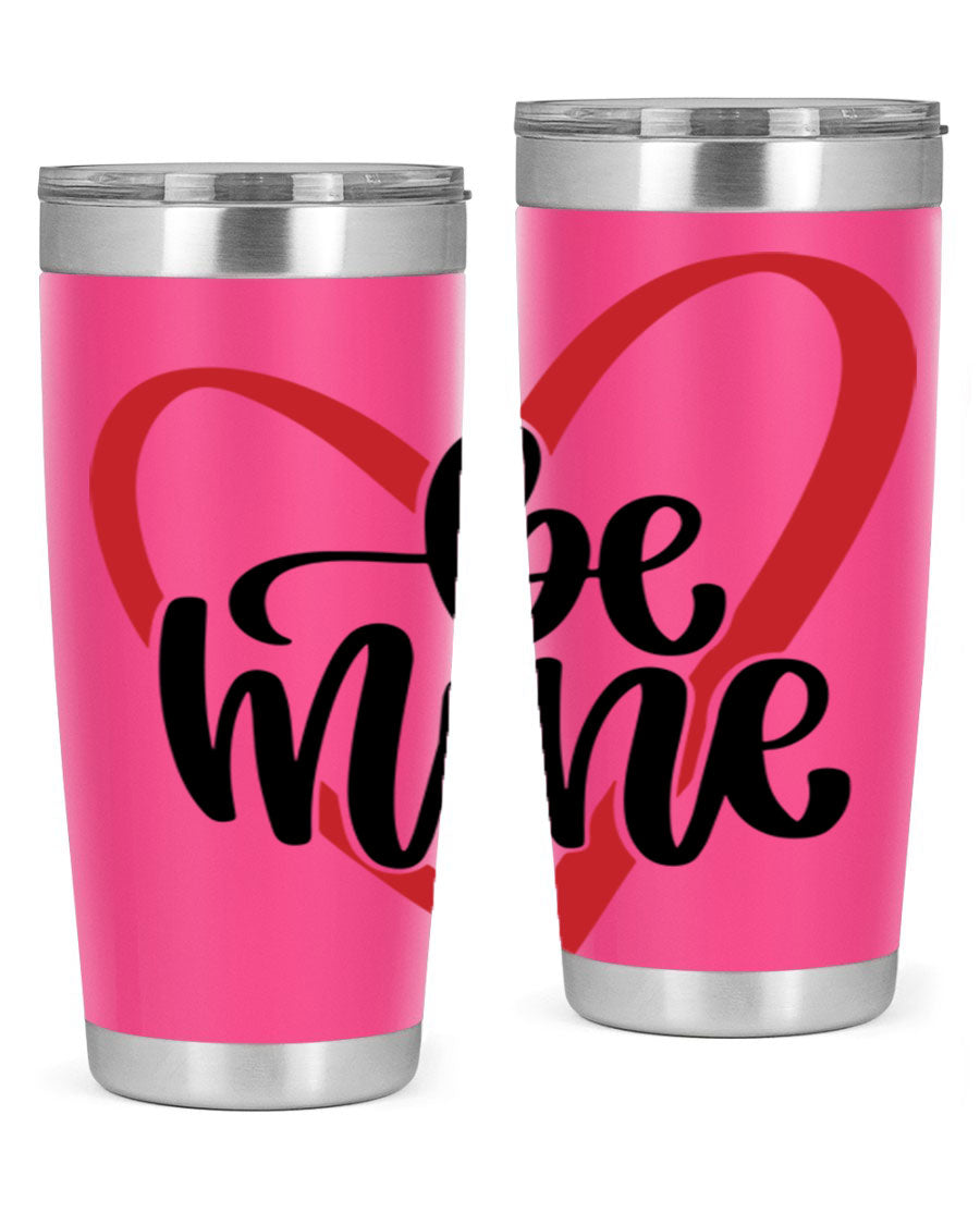 Be Mine 29# Valentine's Day Tumbler in stainless steel with a stylish design, perfect for hot and cold beverages.