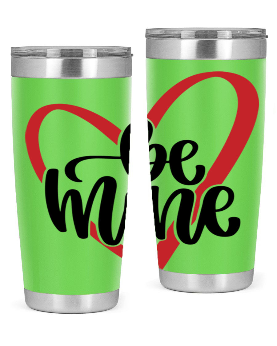 Be Mine 29# Valentine's Day Tumbler in stainless steel with a stylish design, perfect for hot and cold beverages.