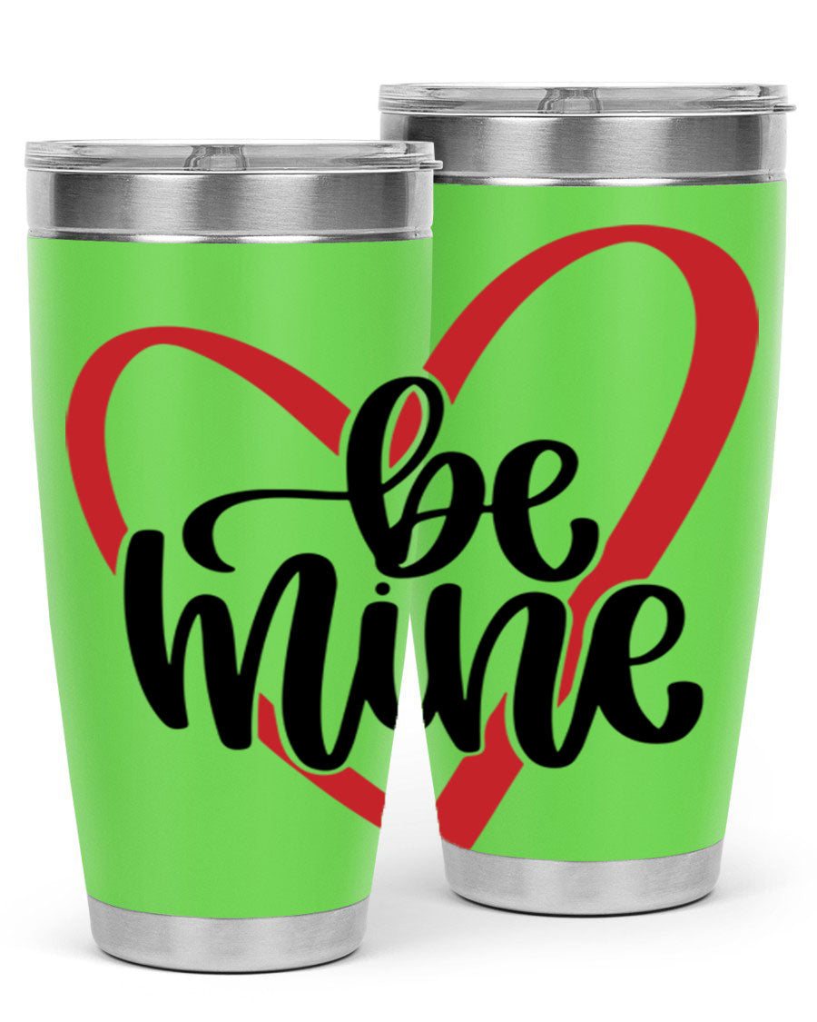 Be Mine 29# Valentine's Day Tumbler in stainless steel with a stylish design, perfect for hot and cold beverages.