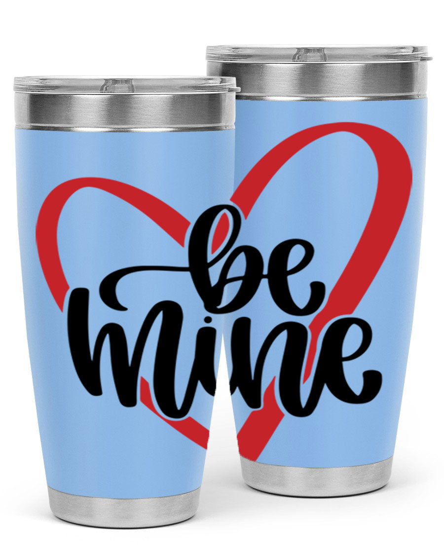 Be Mine 29# Valentine's Day Tumbler in stainless steel with a stylish design, perfect for hot and cold beverages.