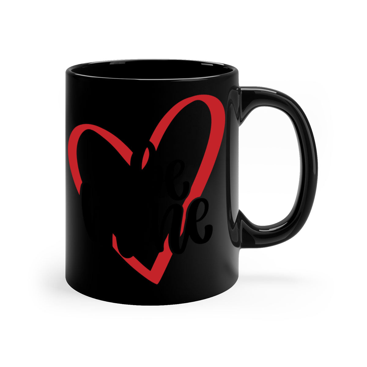 Be Mine 29# Mug featuring a two-tone design with a colored handle and glossy finish, perfect for Valentine's Day.