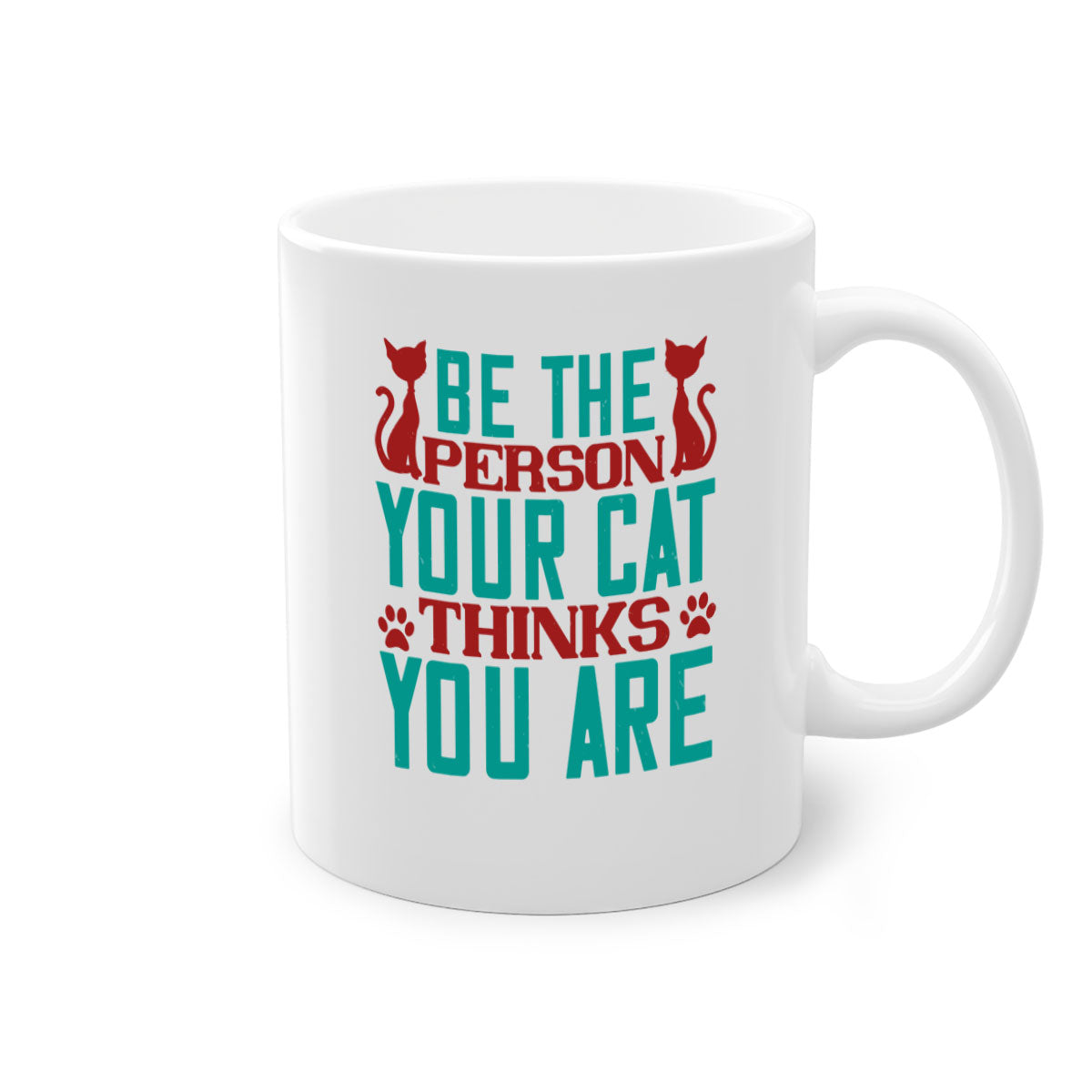 Be The Person Thinks You are Style 28# Mug featuring a glossy finish, colored handle, and interior in five vibrant colors.