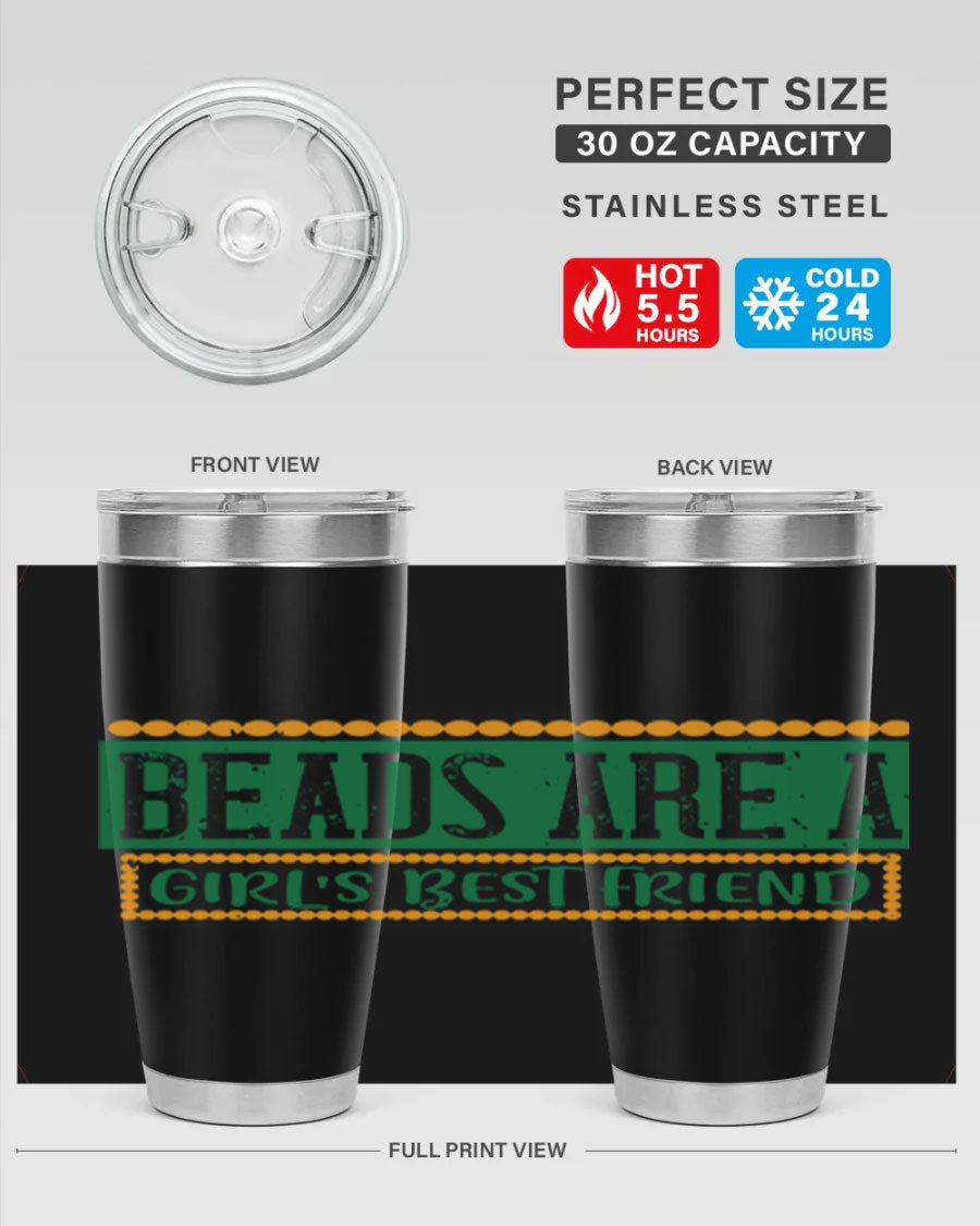 A vibrant 20oz stainless steel tumbler with a colorful design, featuring double wall vacuum insulation and a drink-thru lid, perfect for hot and cold beverages.