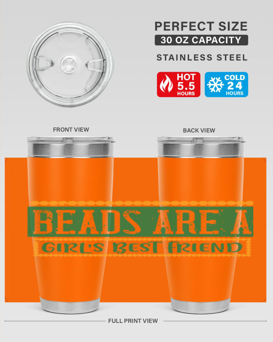 A vibrant 20oz stainless steel tumbler with a colorful design, featuring double wall vacuum insulation and a drink-thru lid, perfect for hot and cold beverages.