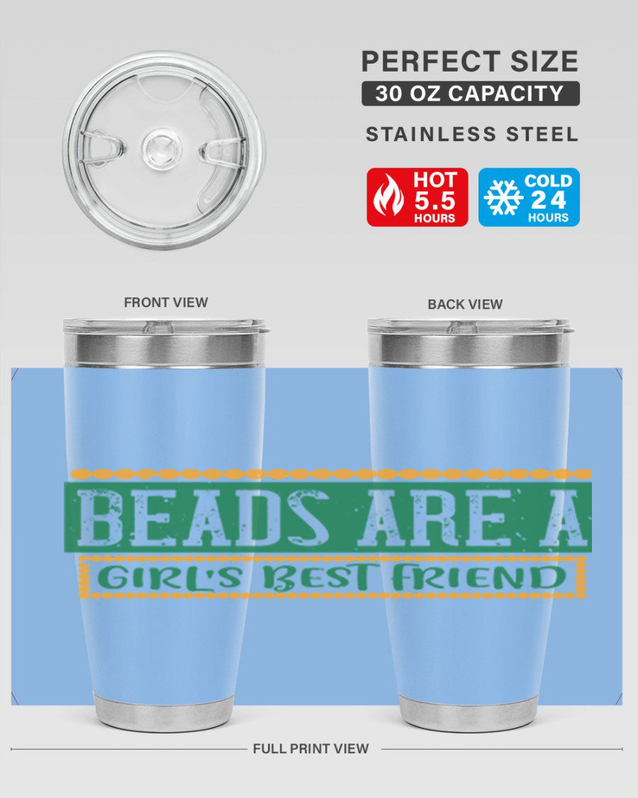 A vibrant 20oz stainless steel tumbler with a colorful design, featuring double wall vacuum insulation and a drink-thru lid, perfect for hot and cold beverages.