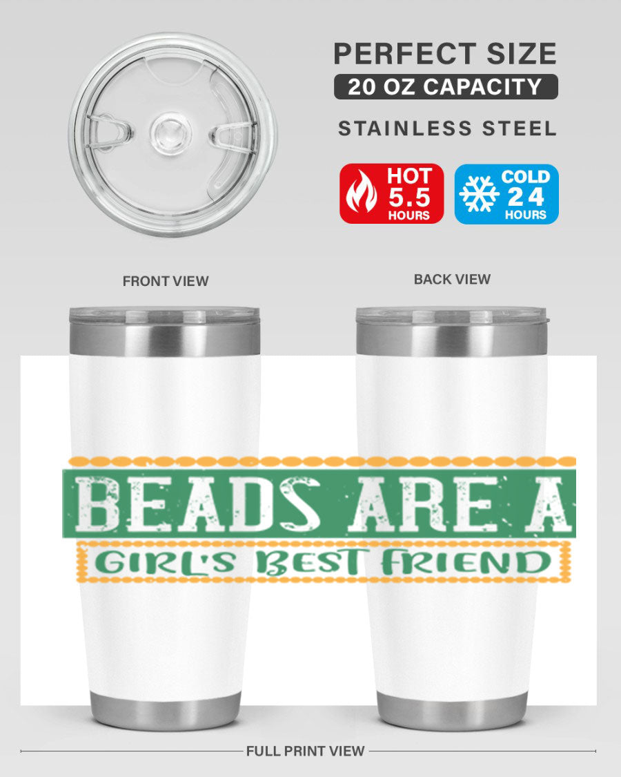 A vibrant 20oz stainless steel tumbler with a colorful design, featuring double wall vacuum insulation and a drink-thru lid, perfect for hot and cold beverages.