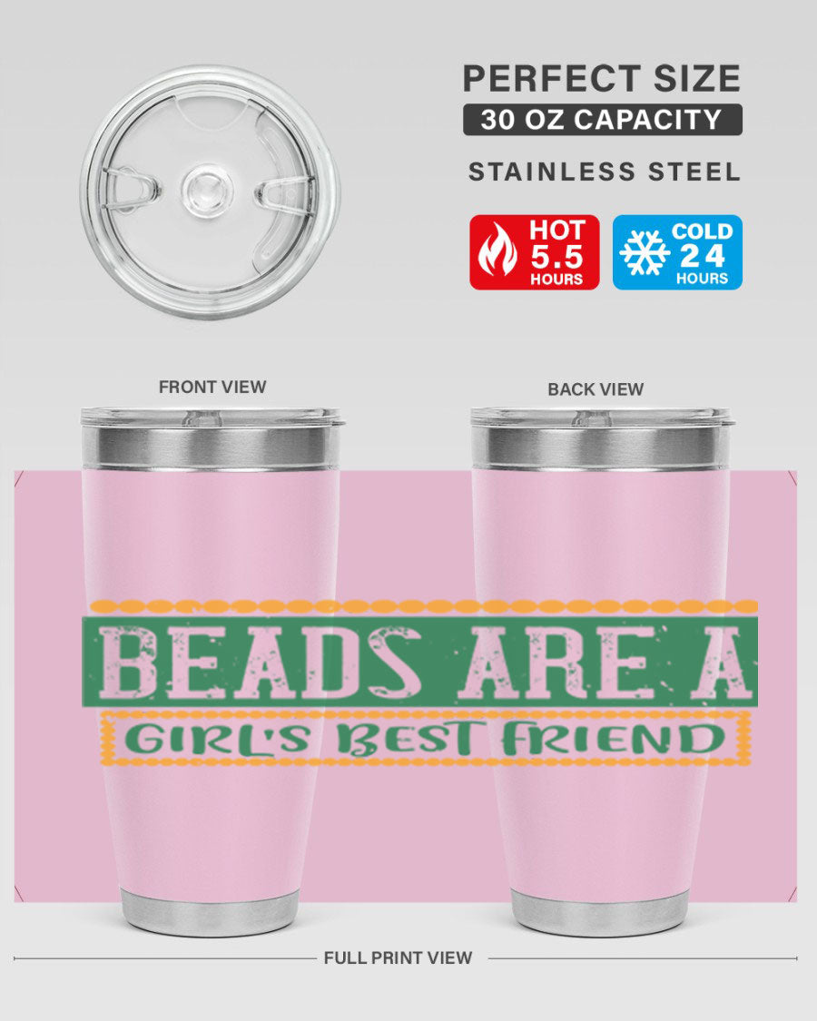 A vibrant 20oz stainless steel tumbler with a colorful design, featuring double wall vacuum insulation and a drink-thru lid, perfect for hot and cold beverages.