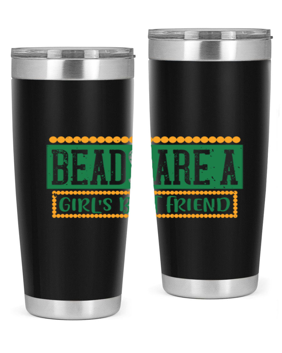 A vibrant 20oz stainless steel tumbler with a colorful design, featuring double wall vacuum insulation and a drink-thru lid, perfect for hot and cold beverages.