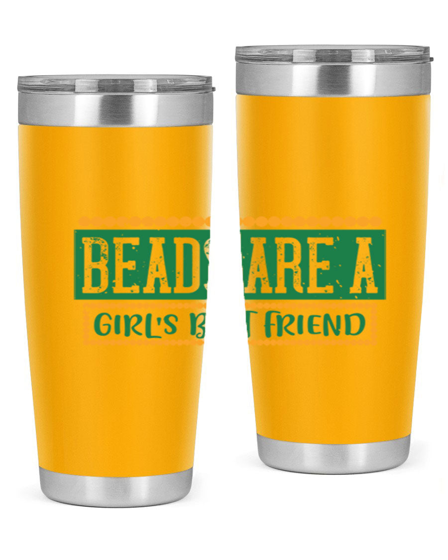 A vibrant 20oz stainless steel tumbler with a colorful design, featuring double wall vacuum insulation and a drink-thru lid, perfect for hot and cold beverages.
