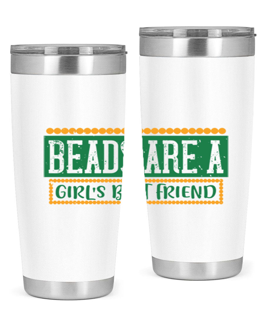 A vibrant 20oz stainless steel tumbler with a colorful design, featuring double wall vacuum insulation and a drink-thru lid, perfect for hot and cold beverages.