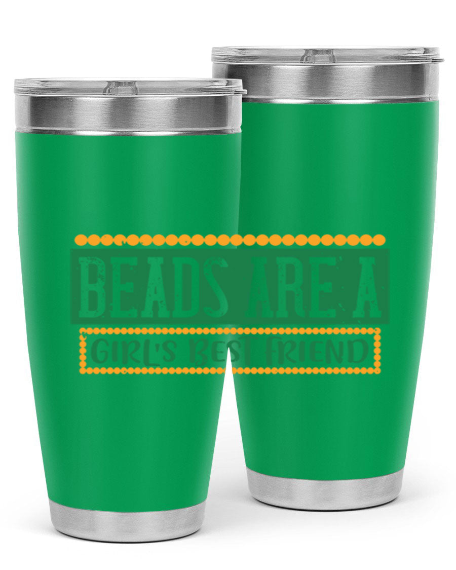 A vibrant 20oz stainless steel tumbler with a colorful design, featuring double wall vacuum insulation and a drink-thru lid, perfect for hot and cold beverages.