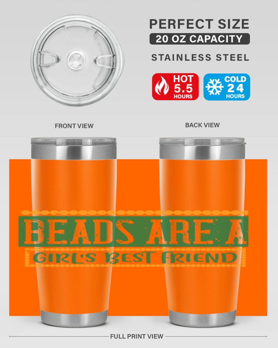 A vibrant 20oz stainless steel tumbler with a colorful design, featuring double wall vacuum insulation and a drink-thru lid, perfect for hot and cold beverages.