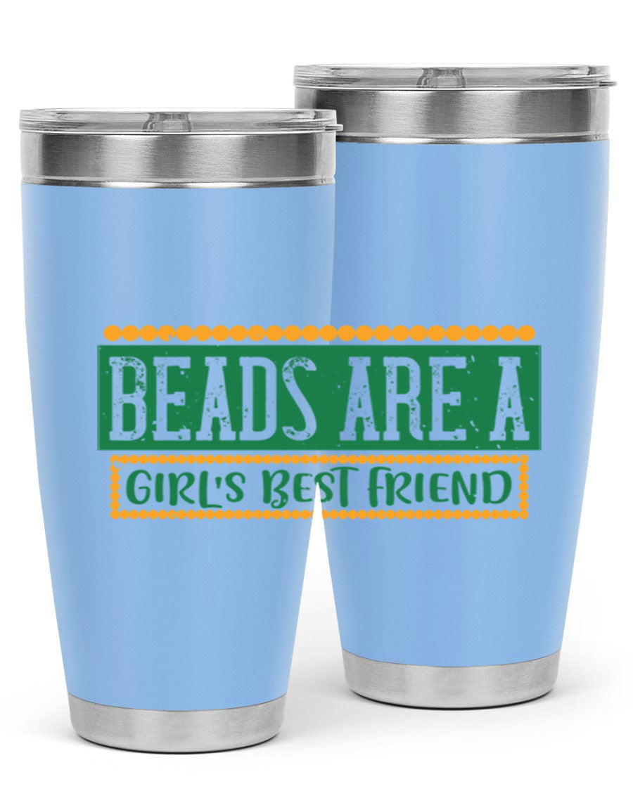 A vibrant 20oz stainless steel tumbler with a colorful design, featuring double wall vacuum insulation and a drink-thru lid, perfect for hot and cold beverages.