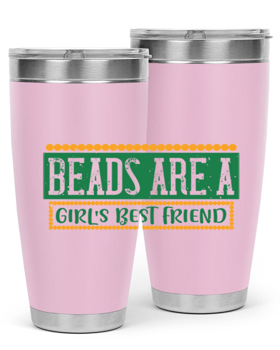 A vibrant 20oz stainless steel tumbler with a colorful design, featuring double wall vacuum insulation and a drink-thru lid, perfect for hot and cold beverages.