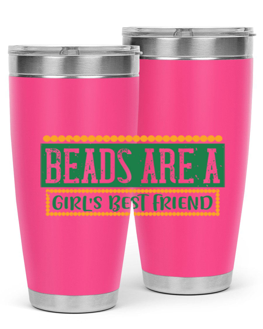 A vibrant 20oz stainless steel tumbler with a colorful design, featuring double wall vacuum insulation and a drink-thru lid, perfect for hot and cold beverages.
