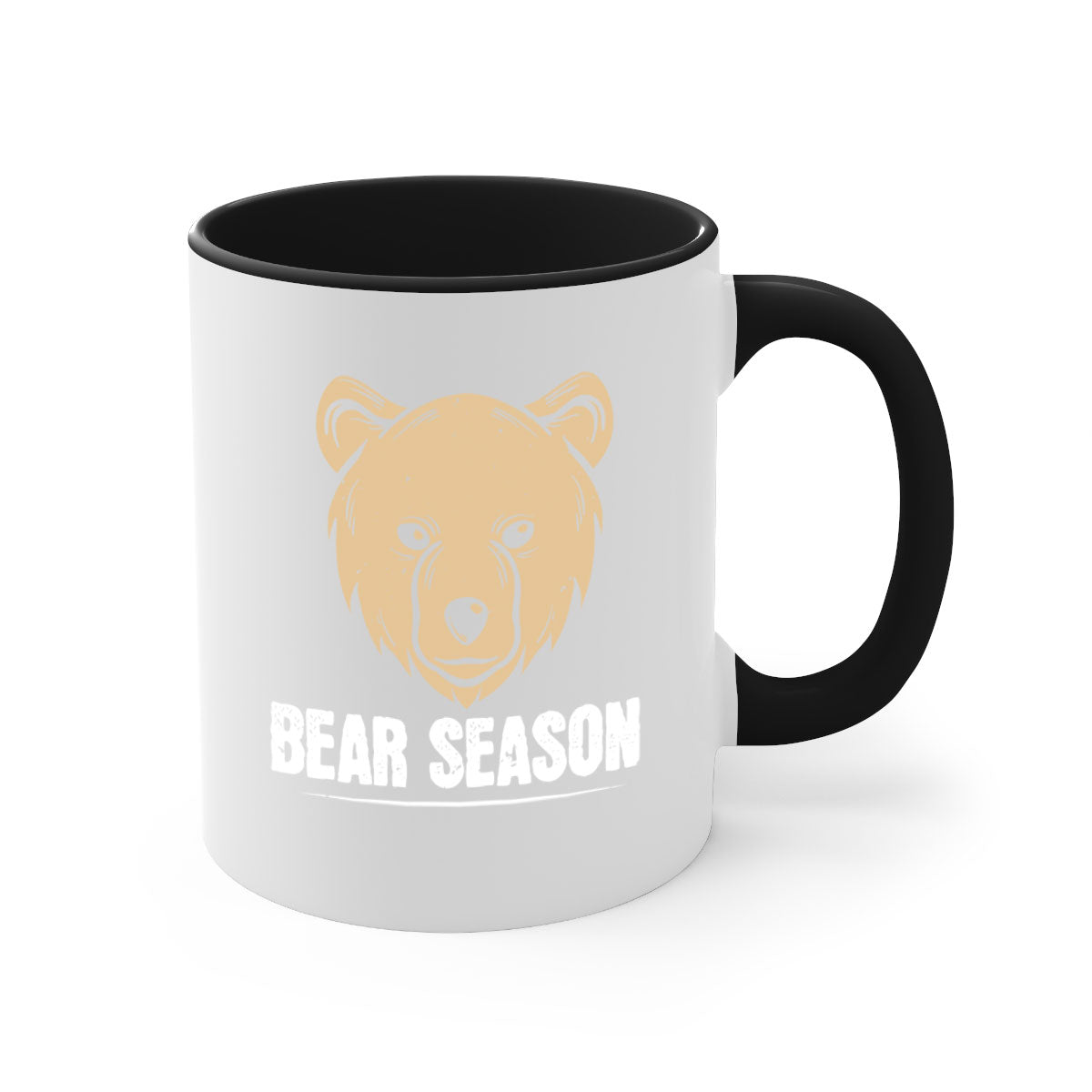 Bear Season 5# Mug featuring a glossy finish, colored handle, and interior, available in multiple colors and sizes.