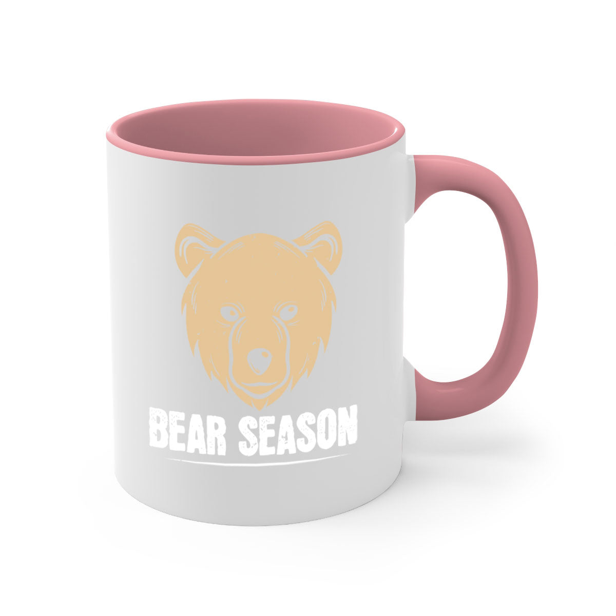Bear Season 5# Mug featuring a glossy finish, colored handle, and interior, available in multiple colors and sizes.