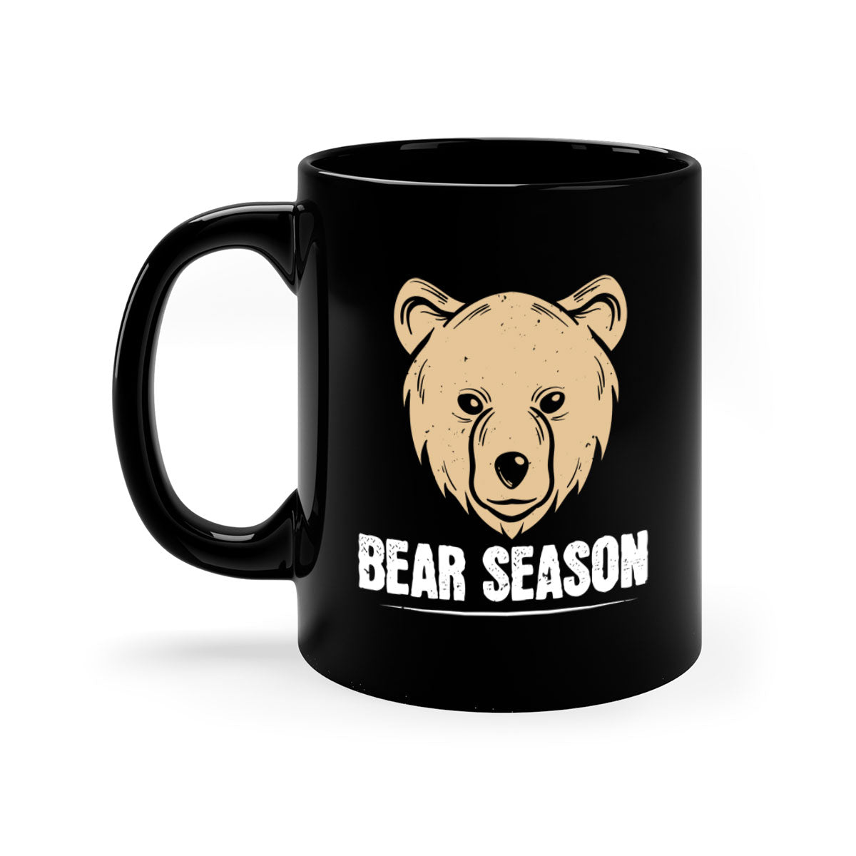Bear Season 5# Mug featuring a glossy finish, colored handle, and interior, available in multiple colors and sizes.