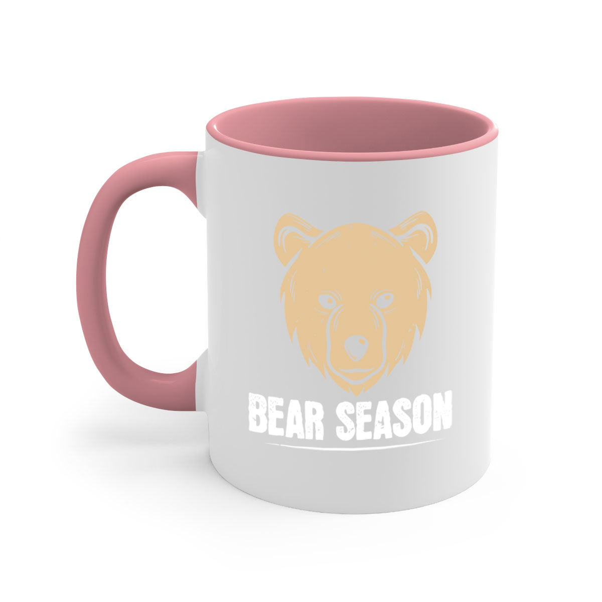Bear Season 5# Mug featuring a glossy finish, colored handle, and interior, available in multiple colors and sizes.