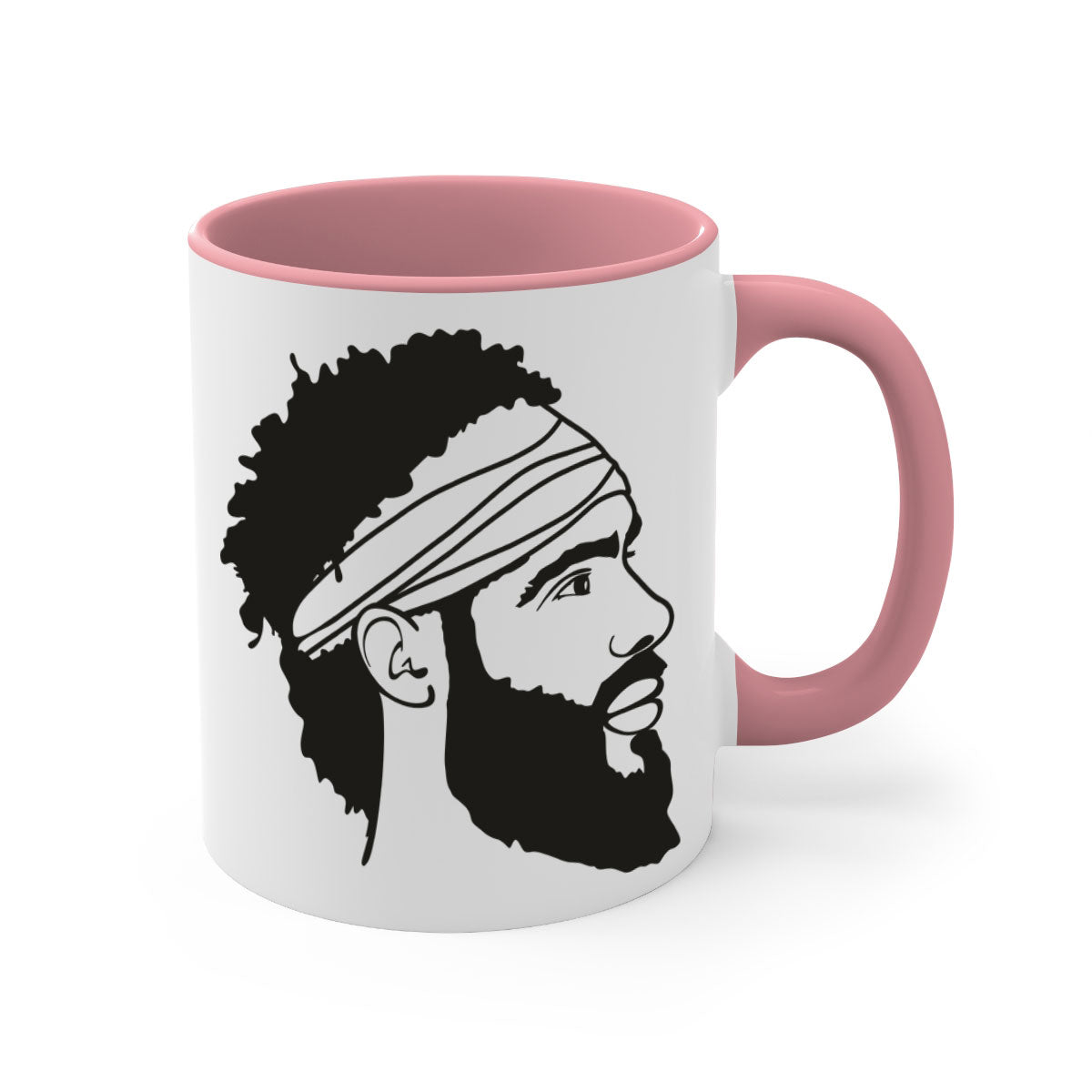 beardman 48# Mug in various colors with a glossy finish and C-shaped handle, perfect for coffee and tea.