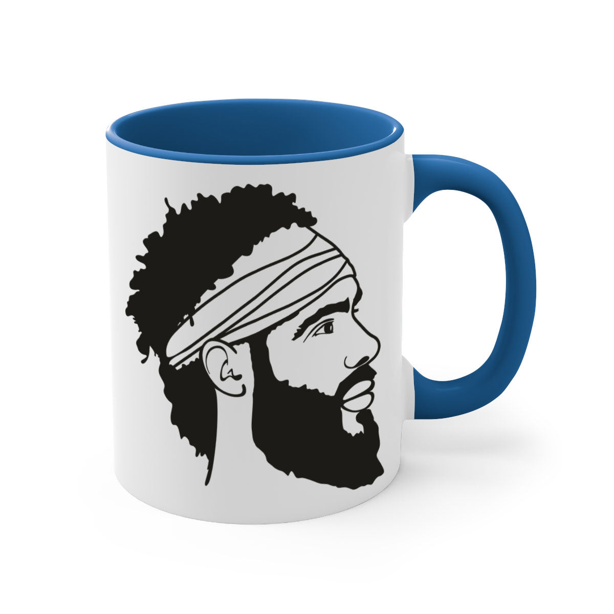beardman 48# Mug in various colors with a glossy finish and C-shaped handle, perfect for coffee and tea.