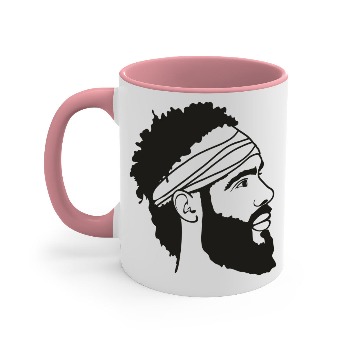 beardman 48# Mug in various colors with a glossy finish and C-shaped handle, perfect for coffee and tea.