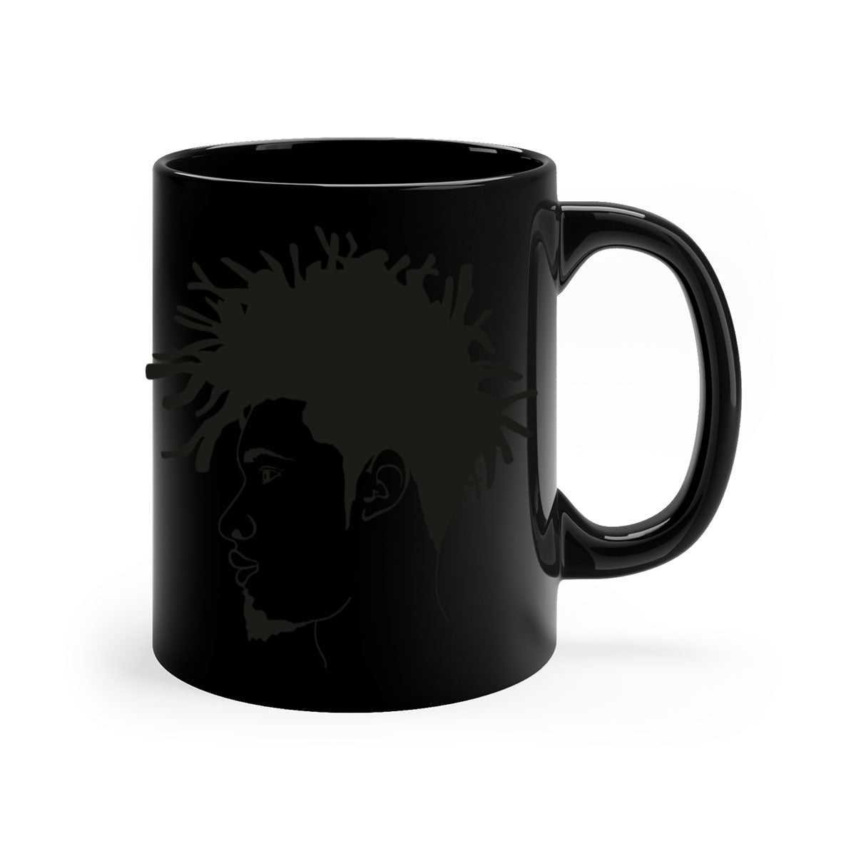 beardman 51# Black men Boys Mug with colorful handle and glossy finish, perfect for coffee and tea.
