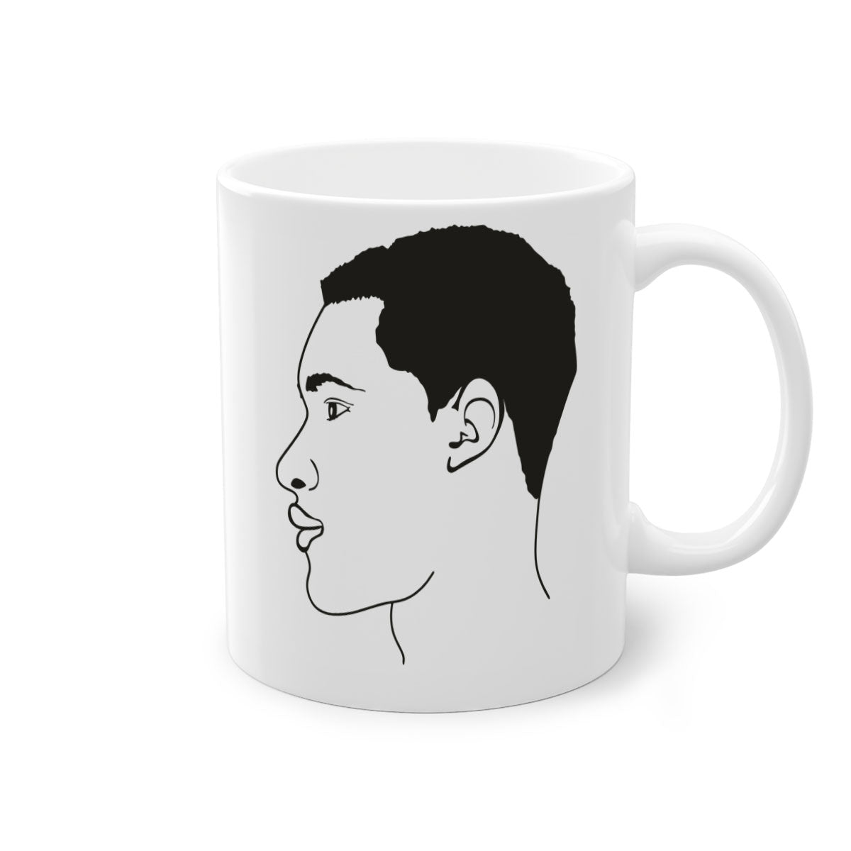 beardman 53# Black men Boys Mug with a glossy finish and colored handle, available in multiple colors and sizes.