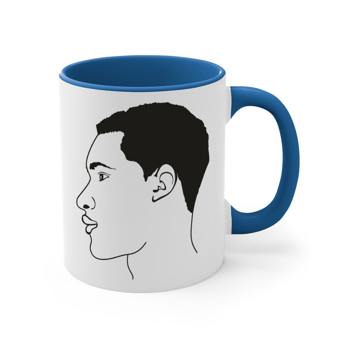beardman 53# Black men Boys Mug with a glossy finish and colored handle, available in multiple colors and sizes.