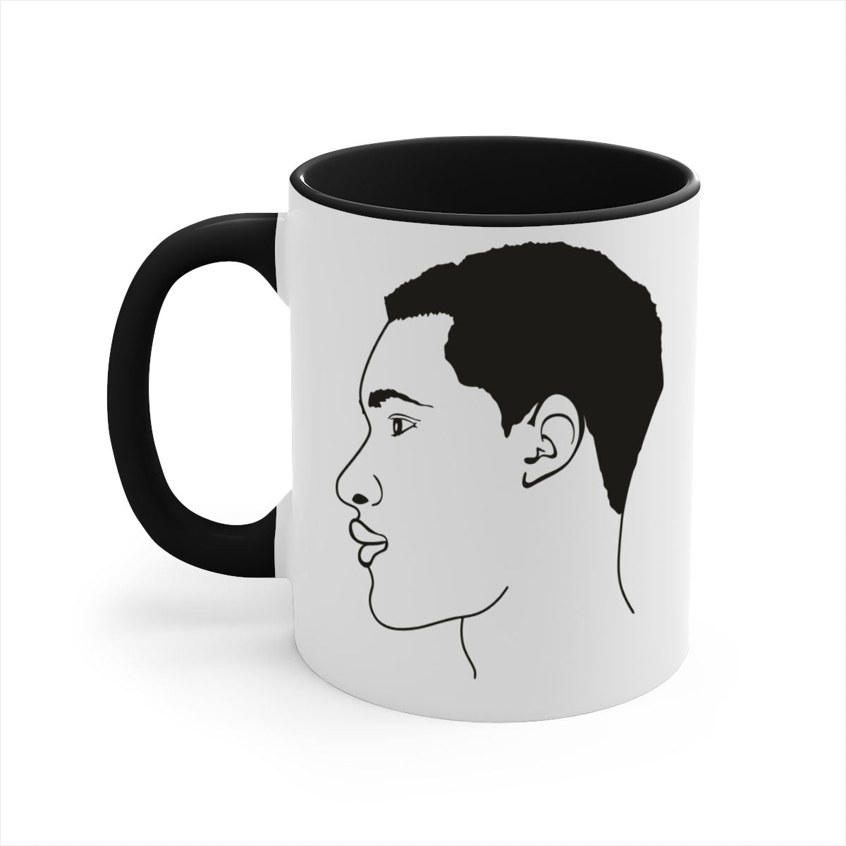 beardman 53# Black men Boys Mug with a glossy finish and colored handle, available in multiple colors and sizes.
