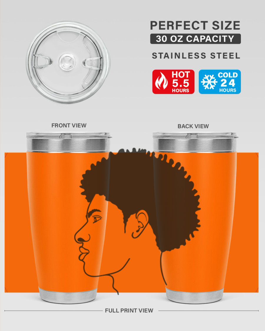 Beardman 58# black tumbler showcasing its sleek design and double wall vacuum insulation.