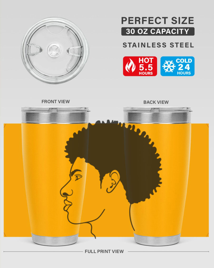 Beardman 58# black tumbler showcasing its sleek design and double wall vacuum insulation.