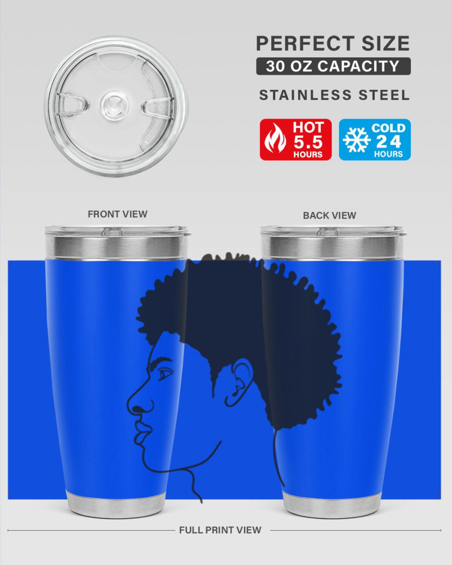 Beardman 58# black tumbler showcasing its sleek design and double wall vacuum insulation.