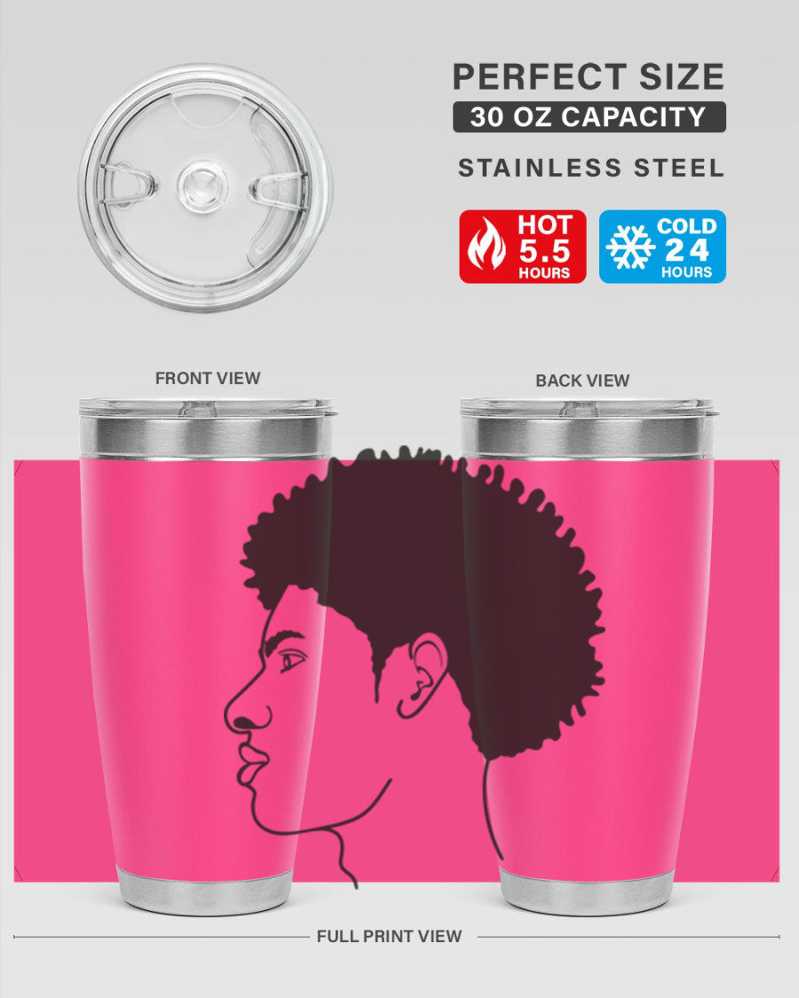 Beardman 58# black tumbler showcasing its sleek design and double wall vacuum insulation.