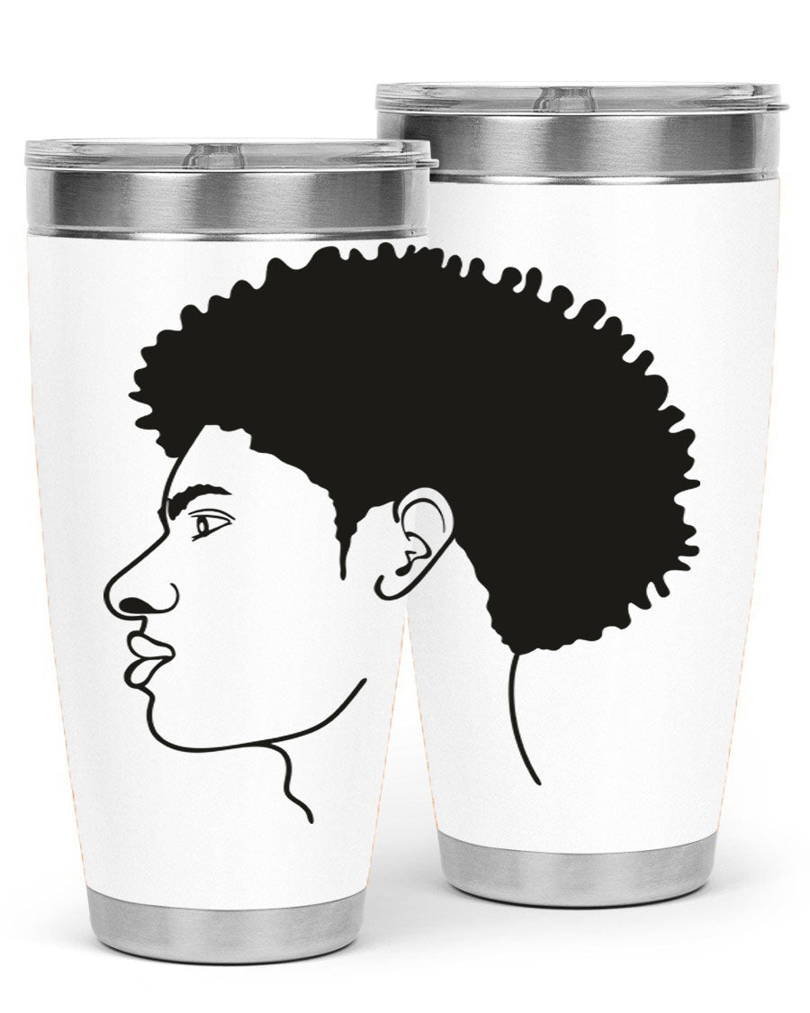 Beardman 58# black tumbler showcasing its sleek design and double wall vacuum insulation.