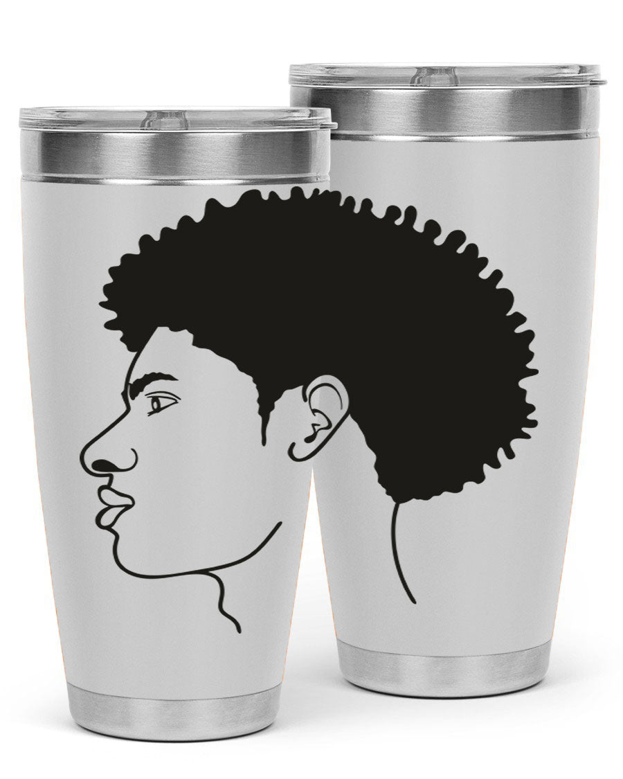 Beardman 58# black tumbler showcasing its sleek design and double wall vacuum insulation.