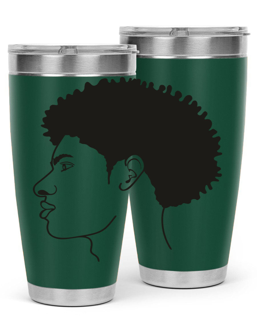 Beardman 58# black tumbler showcasing its sleek design and double wall vacuum insulation.