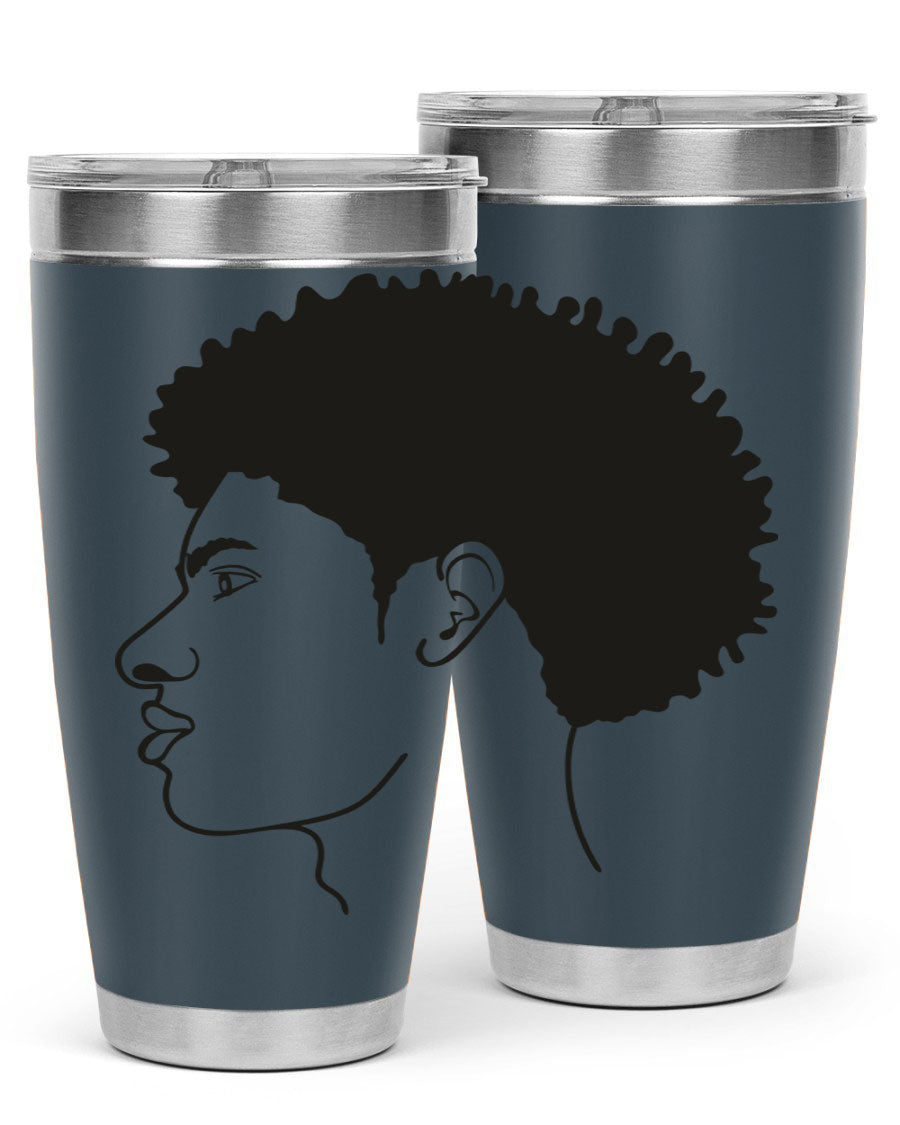 Beardman 58# black tumbler showcasing its sleek design and double wall vacuum insulation.