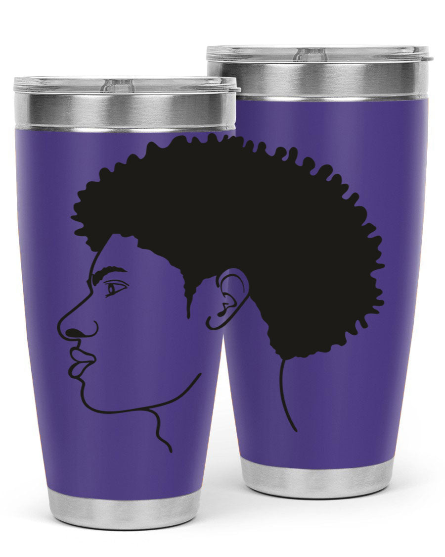 Beardman 58# black tumbler showcasing its sleek design and double wall vacuum insulation.