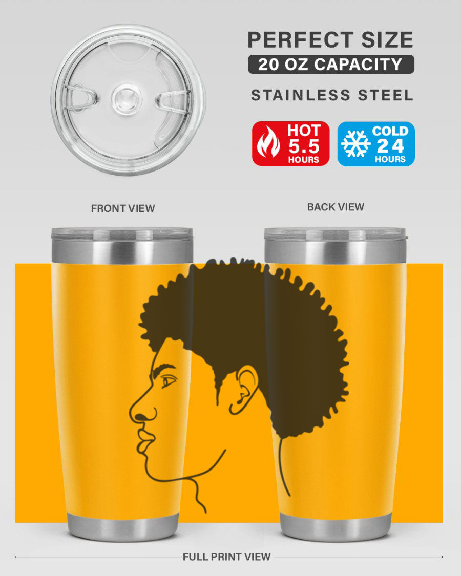 Beardman 58# black tumbler showcasing its sleek design and double wall vacuum insulation.