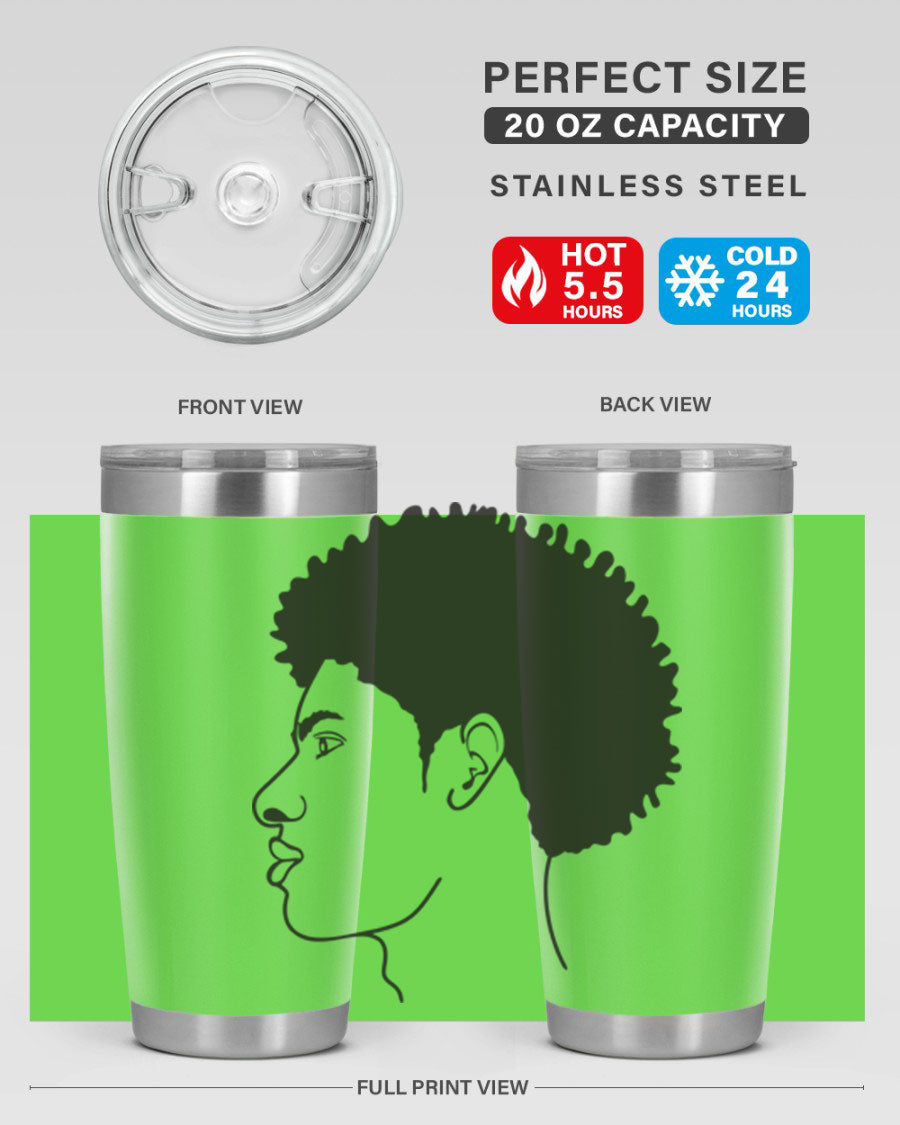 Beardman 58# black tumbler showcasing its sleek design and double wall vacuum insulation.