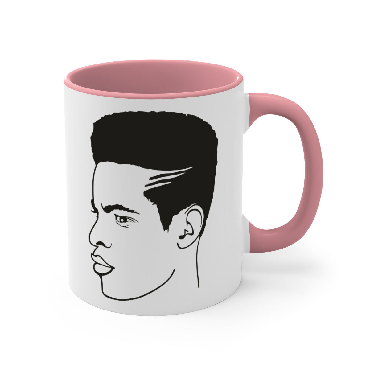 beardman 61# Black Men Boys Mug with a glossy finish and colored handle, available in multiple colors and sizes.