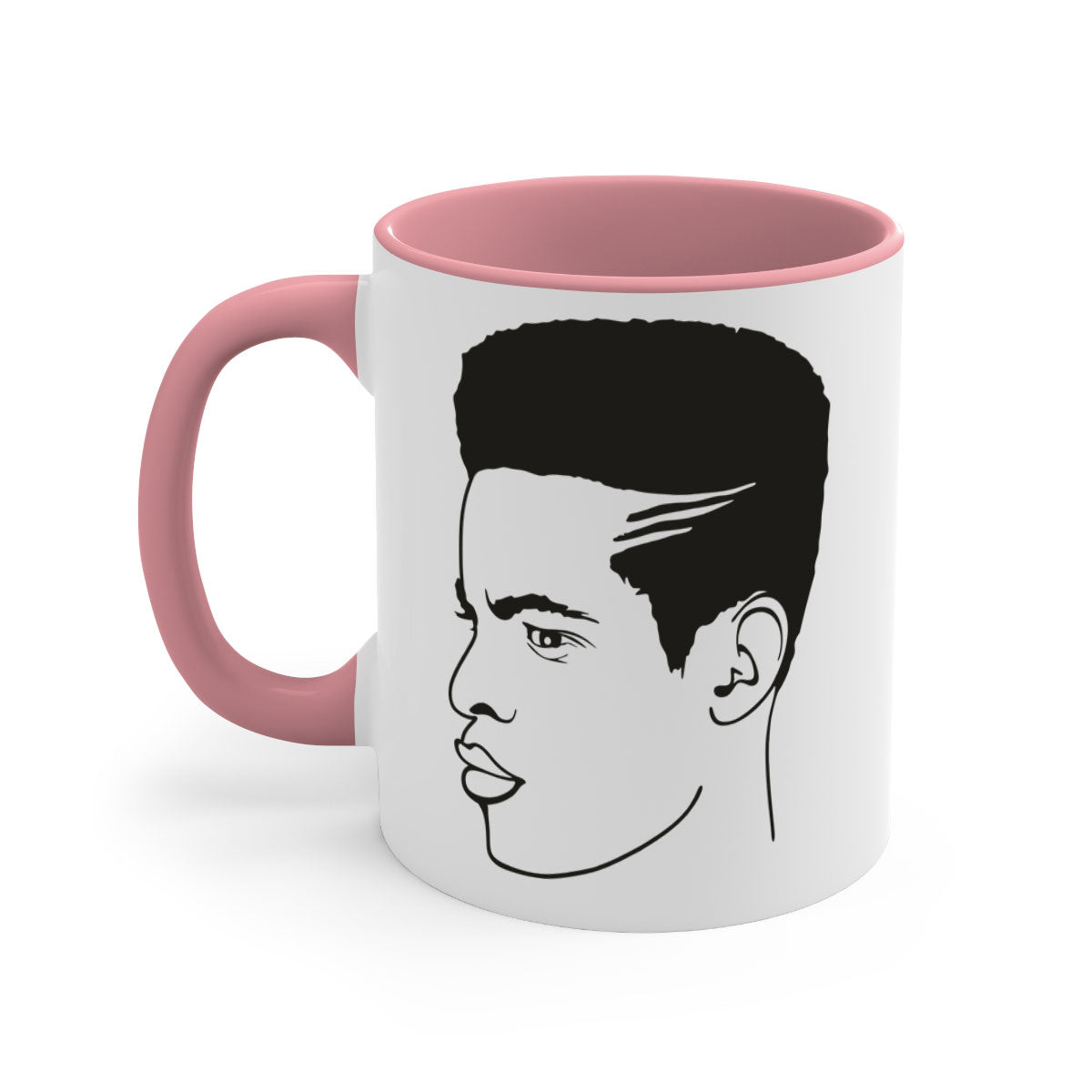 beardman 61# Black Men Boys Mug with a glossy finish and colored handle, available in multiple colors and sizes.