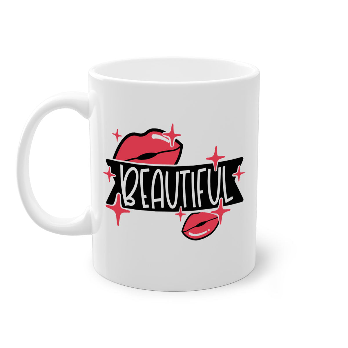 Beautiful Style 139# two-tone ceramic coffee mug with colored handle and glossy finish, available in multiple colors.