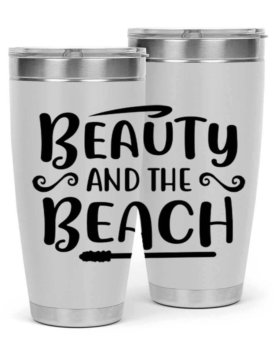 Beauty And The Beach Cotton Tank in vibrant colors, showcasing a stylish beach-themed design, perfect for summer wear.