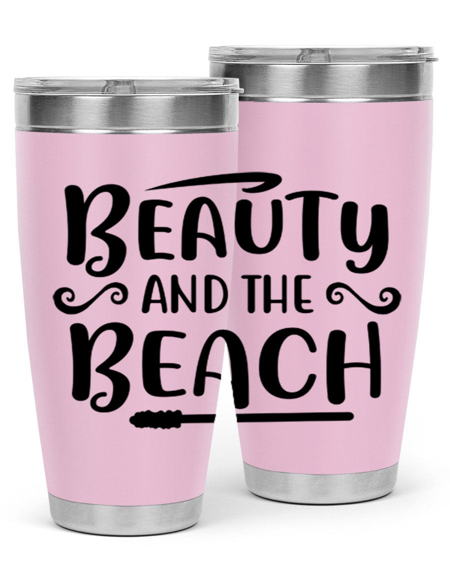 Beauty And The Beach Cotton Tank in vibrant colors, showcasing a stylish beach-themed design, perfect for summer wear.