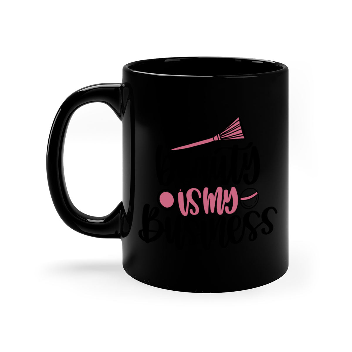 Beauty Is My Business Style 137# Mug with a glossy finish, featuring a colored handle and interior, available in five vibrant colors.