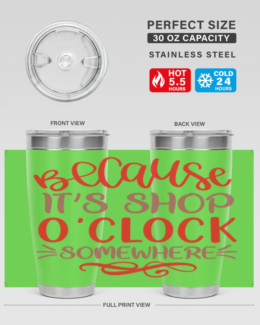 Because It's Shop O'clock Somewhere Cotton Tank in a stylish design, perfect for summer wear.