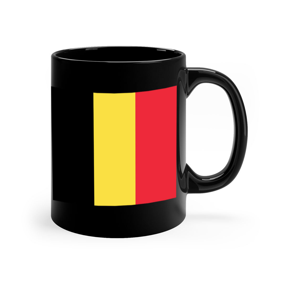 Belgium 181# Mug featuring a glossy finish with a colored handle and interior, available in multiple colors.