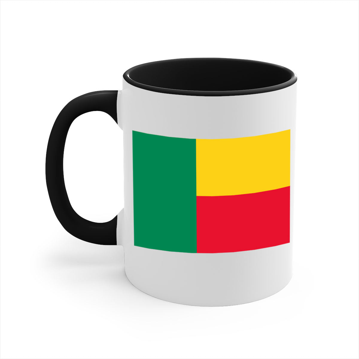 Benin 179# Mug featuring a glossy finish, colored handle, and interior, available in multiple colors and sizes.